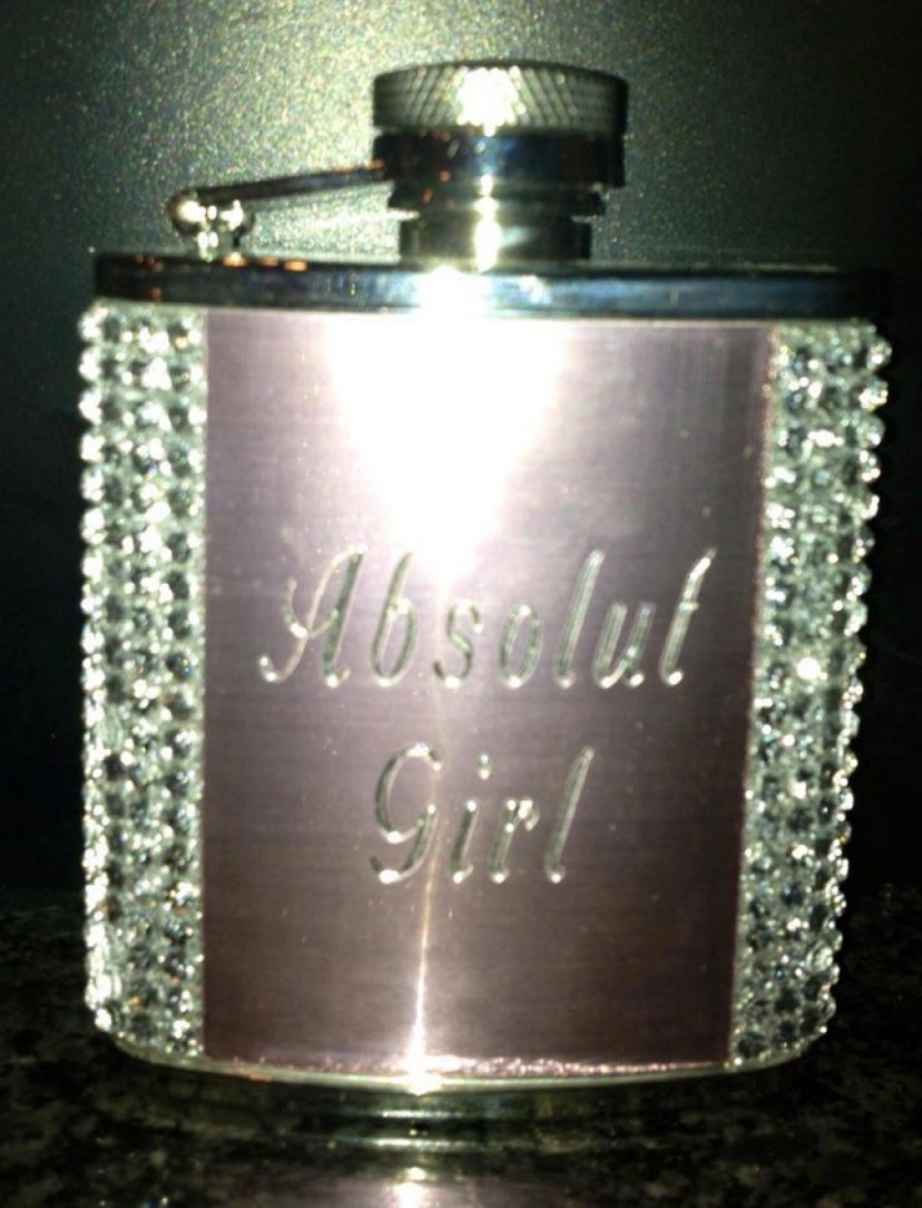 Customized Pink Flask