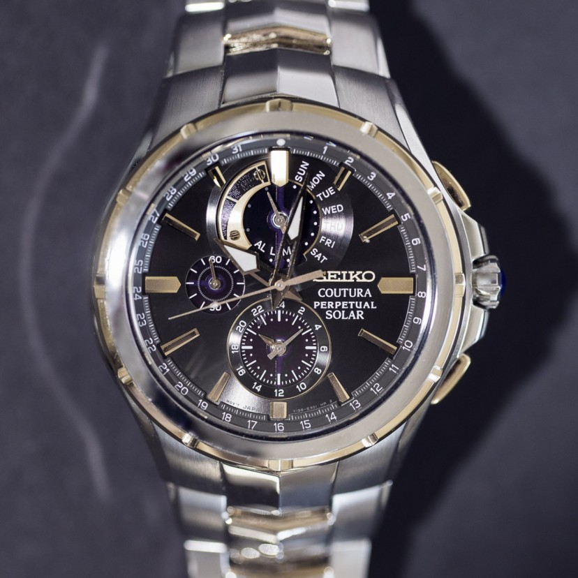 seiko men's coutura solar perpetual chronograph