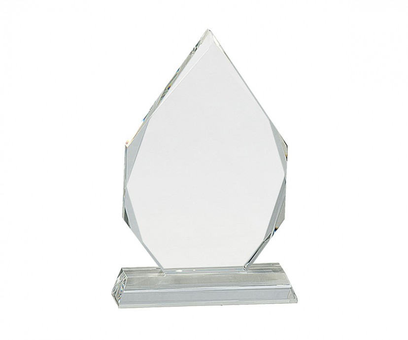 Crystal pedestal award