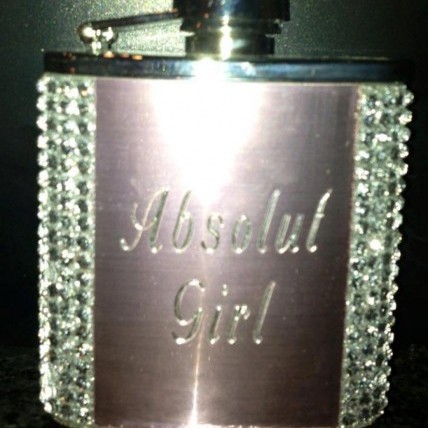 Customized Pink Flask