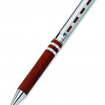 Brass Pen with Rose Wood