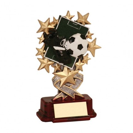 resin soccer trophy