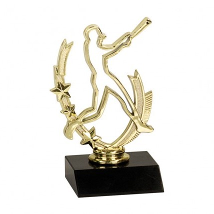 profile baseball trophy