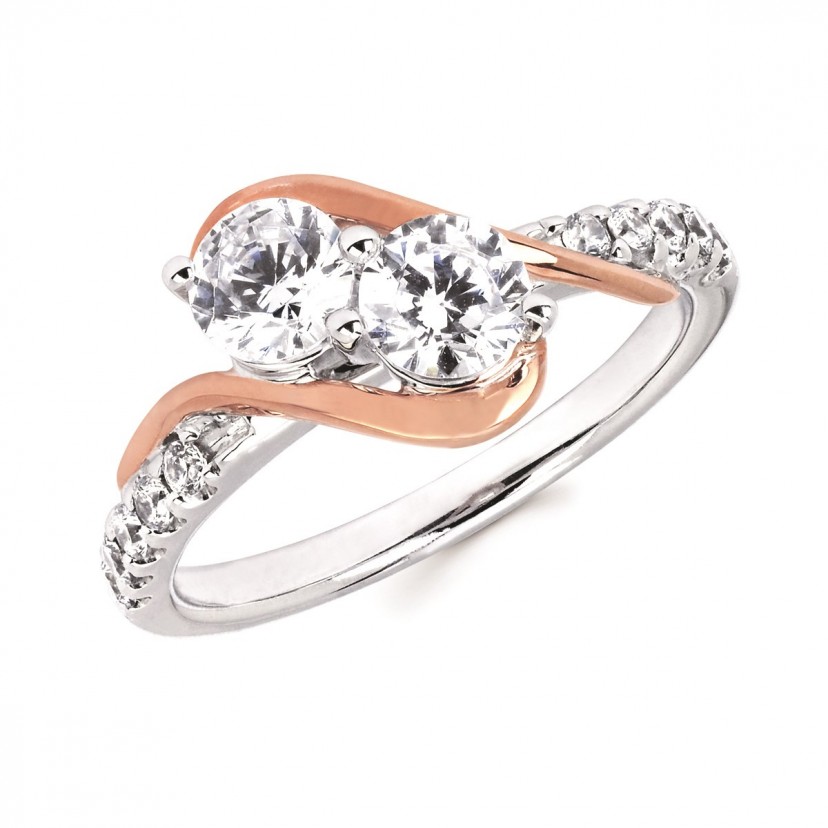 2Us 2 Stone Diamond RIng