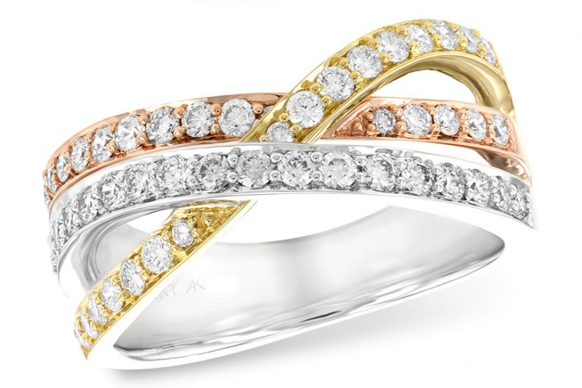 Three Band Diamond Ring