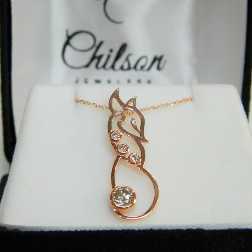 Custom Fox Pendant