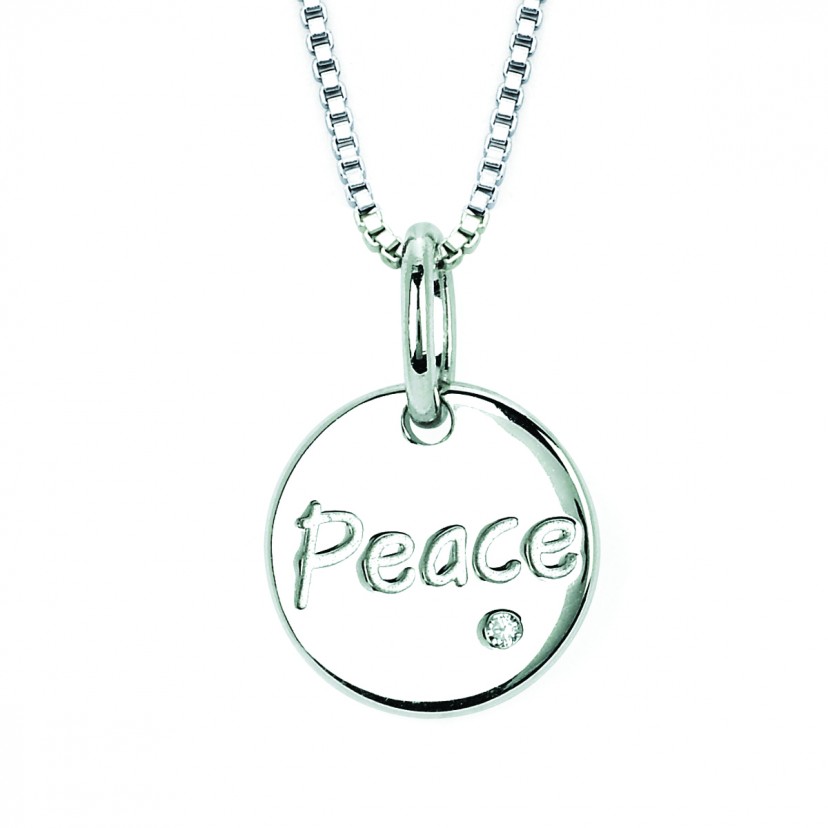 Diva Diamonds Peace Disc Pendant