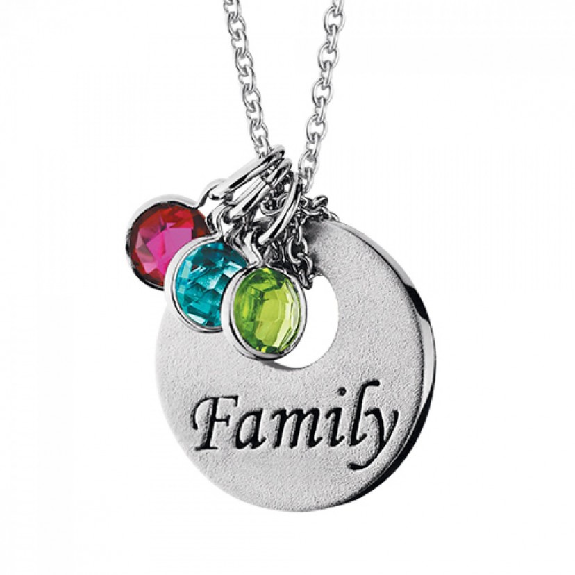 Silver Family Pendant