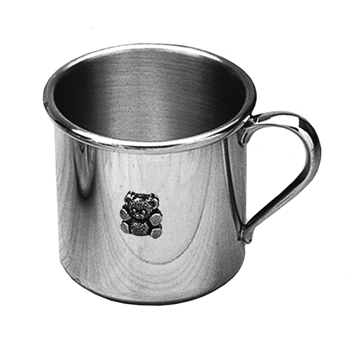 Teddy Bear Pewter Baby Cup