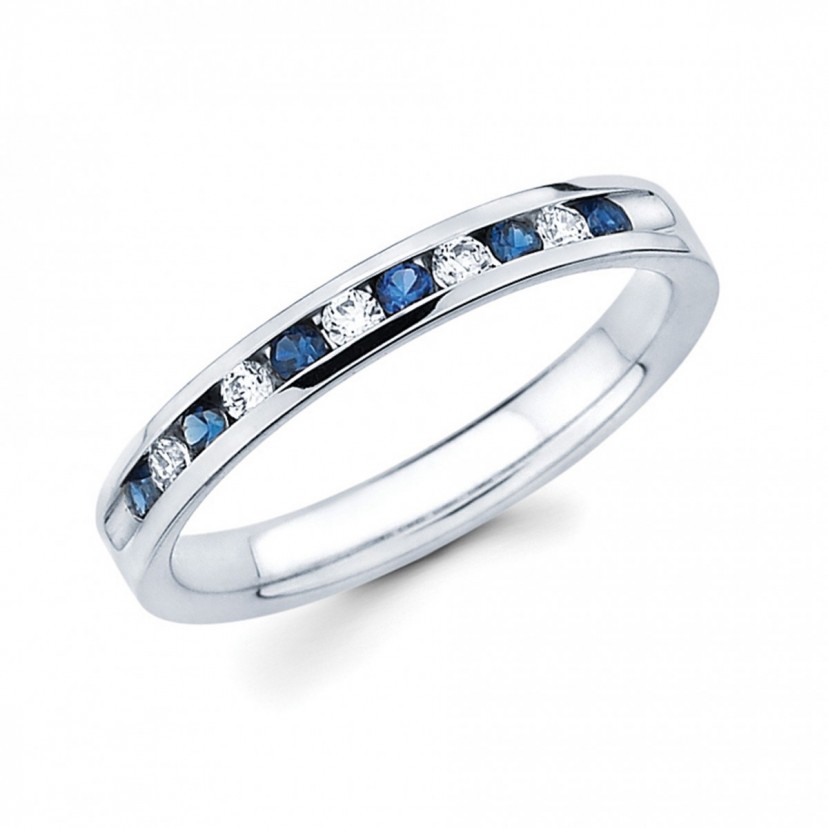 Sapphire and Diamond Band