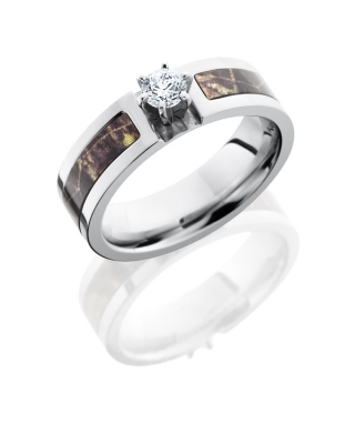 Cobalt Chrome and Camo Engagement Ring