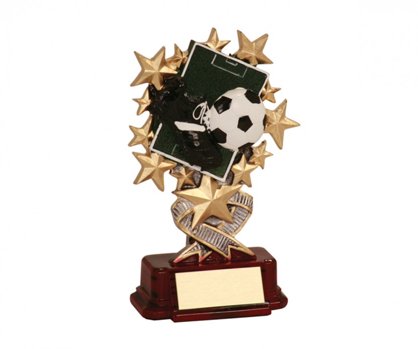 resin soccer trophy