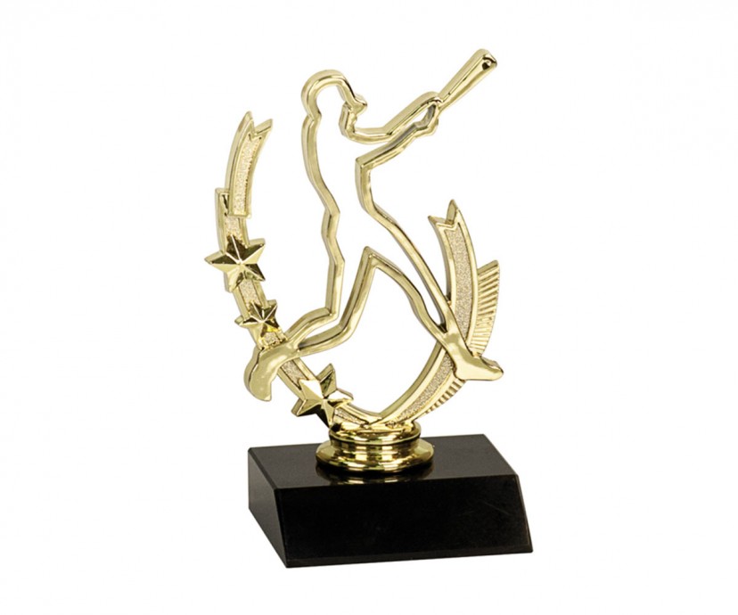 profile baseball trophy